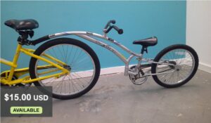 Image of a Trail-A-Bike attachment