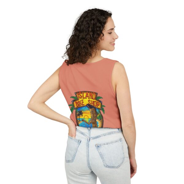 Unisex Garment-Dyed Island Bike Shop Tank Top - Image 54