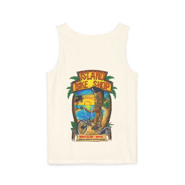 Unisex Garment-Dyed Island Bike Shop Tank Top - Image 56