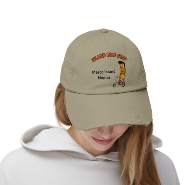 Island Bike Shop Unisex Distressed Cap - Image 14