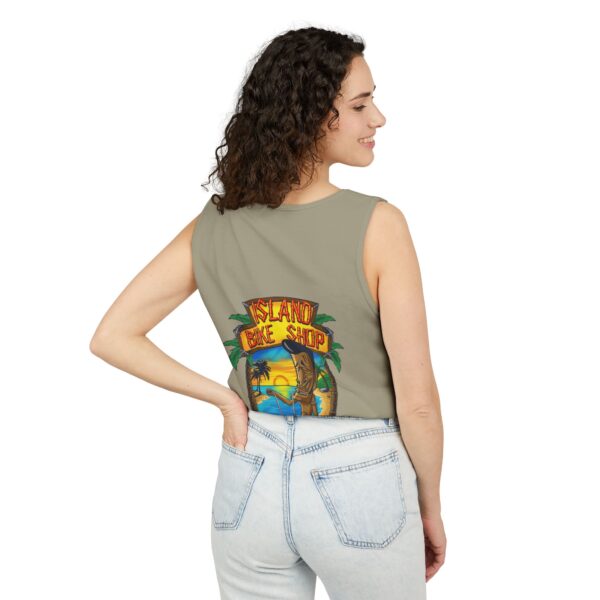 Unisex Garment-Dyed Island Bike Shop Tank Top - Image 62