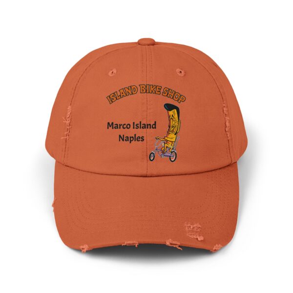 Island Bike Shop Unisex Distressed Cap - Image 7