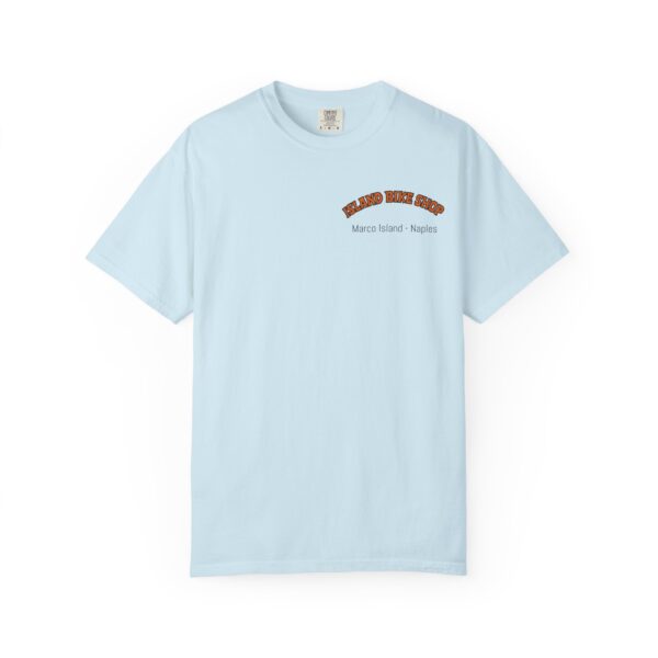 Island Bike Shop Unisex Garment-Dyed T-shirt - Image 41