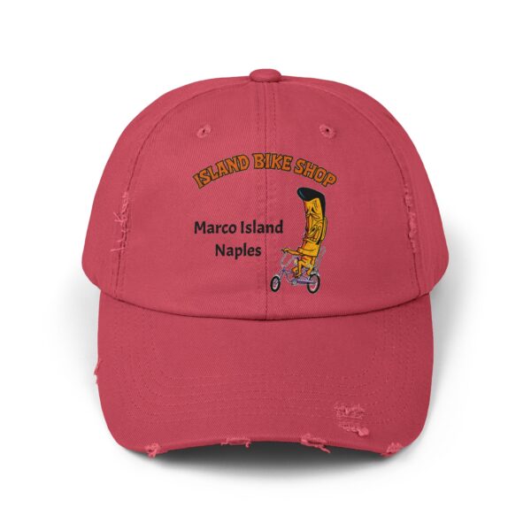 Island Bike Shop Unisex Distressed Cap - Image 28