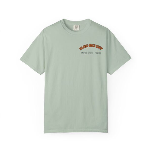 Island Bike Shop Unisex Garment-Dyed T-shirt - Image 25