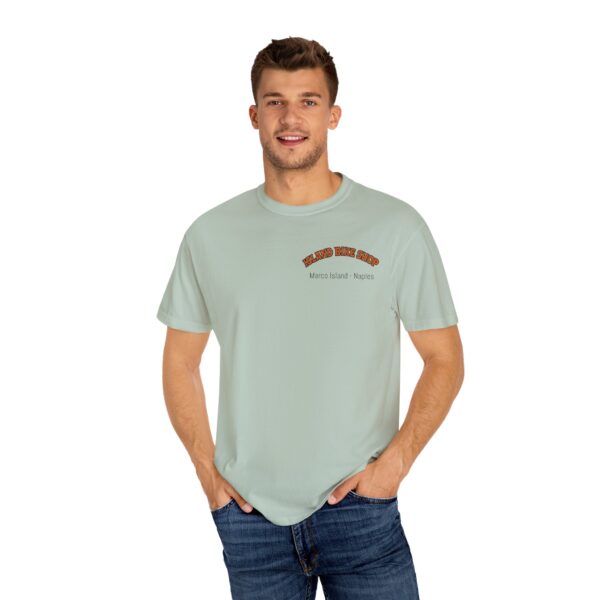 Island Bike Shop Unisex Garment-Dyed T-shirt - Image 28