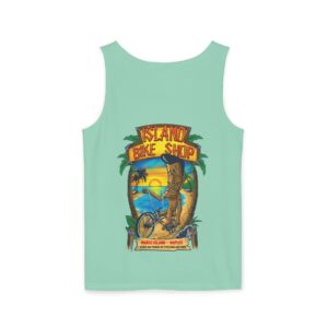 Unisex Garment-Dyed Island Bike Shop Tank Top