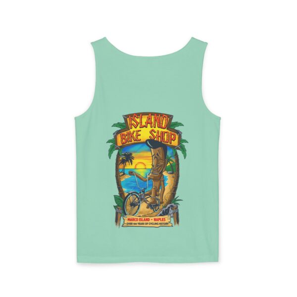Unisex Garment-Dyed Island Bike Shop Tank Top