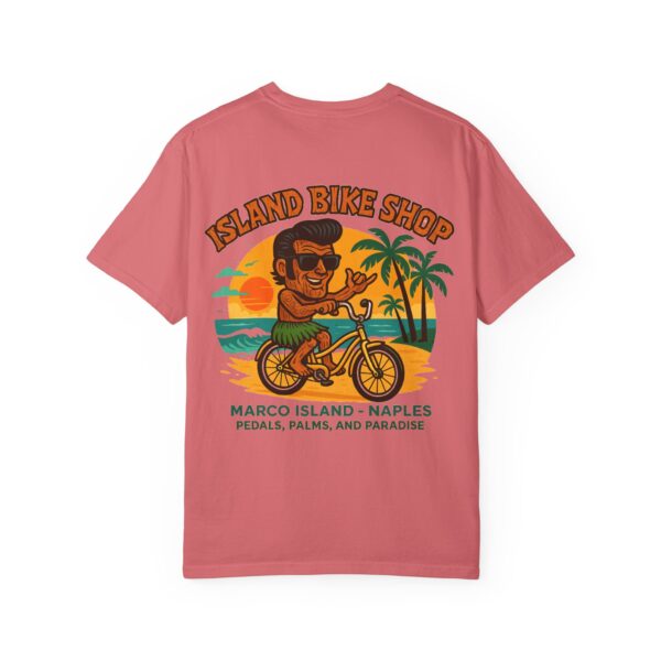 Island Bike Shop Unisex Garment-Dyed T-shirt - Image 58
