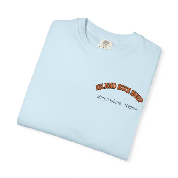 Island Bike Shop Unisex Garment-Dyed T-shirt - Image 43