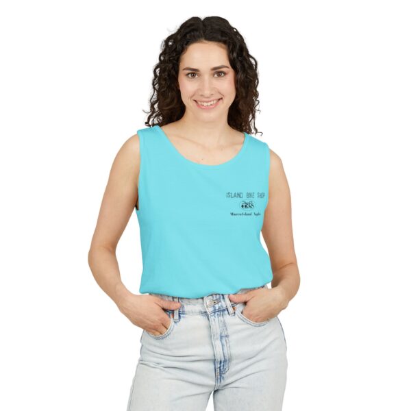 Unisex Garment-Dyed Island Bike Shop Tank Top - Image 65