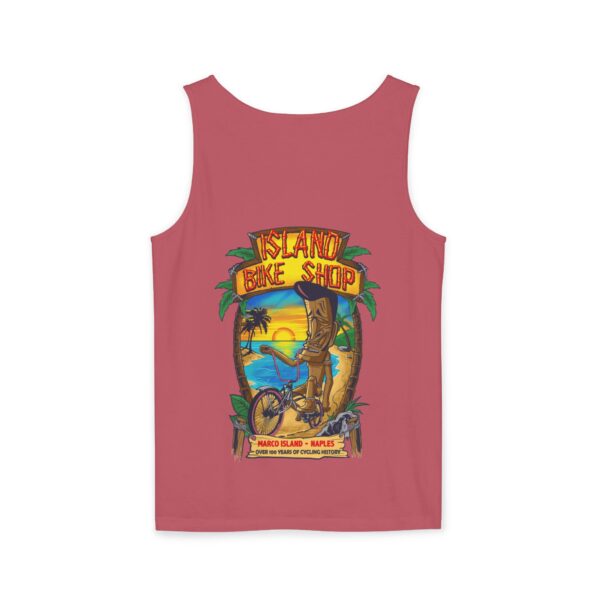 Unisex Garment-Dyed Island Bike Shop Tank Top - Image 47