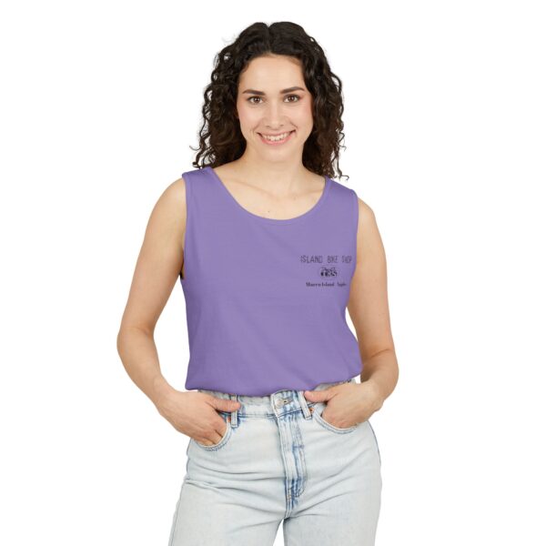 Unisex Garment-Dyed Island Bike Shop Tank Top - Image 73