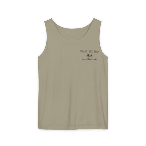 Unisex Garment-Dyed Island Bike Shop Tank Top - Image 59