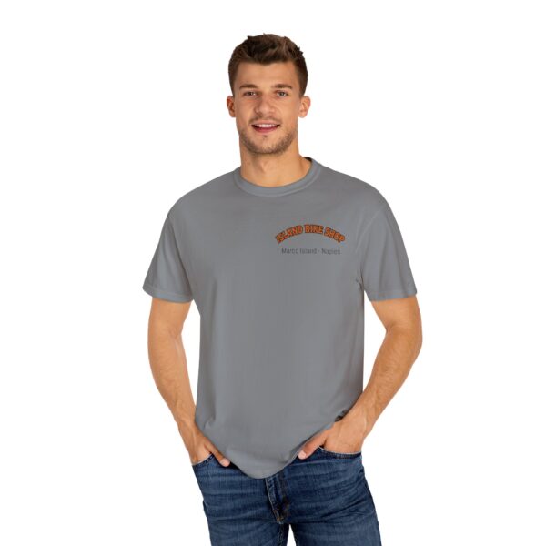 Island Bike Shop Unisex Garment-Dyed T-shirt - Image 24