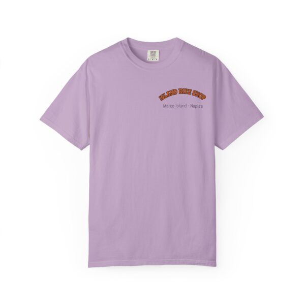 Island Bike Shop Unisex Garment-Dyed T-shirt - Image 53