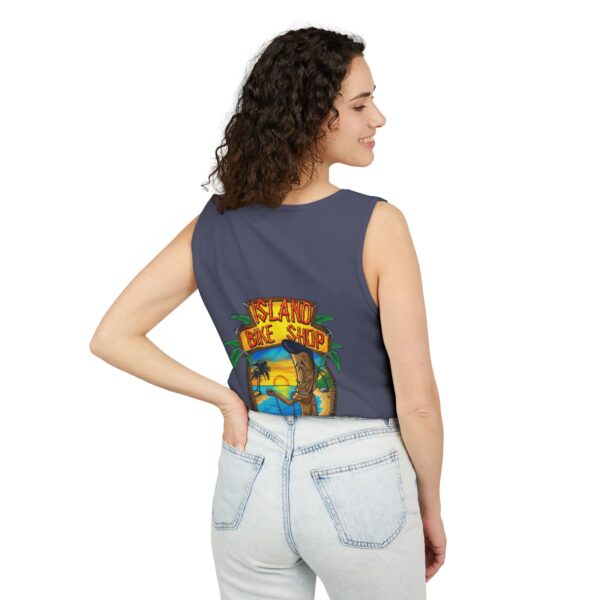 Unisex Garment-Dyed Island Bike Shop Tank Top - Image 39