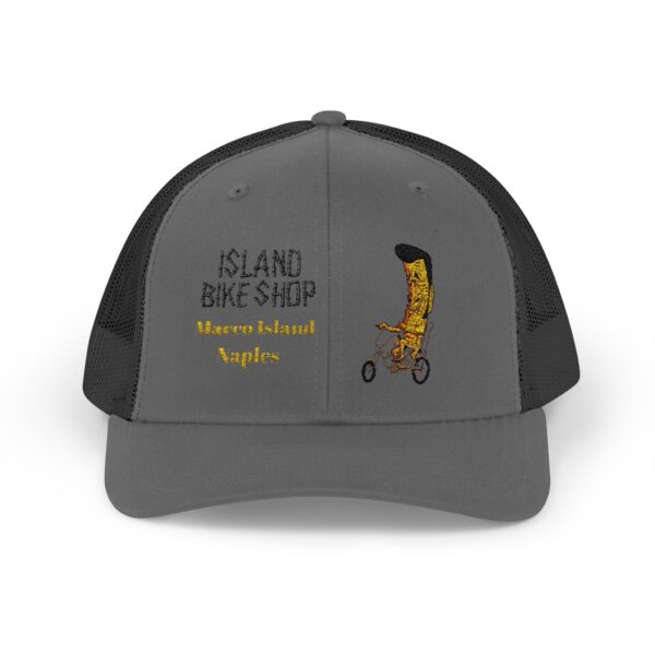 Embroidered  Island Bike Shop Snapback Trucker Cap - Image 10