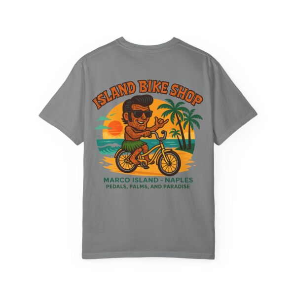 Island Bike Shop Unisex Garment-Dyed T-shirt - Image 22