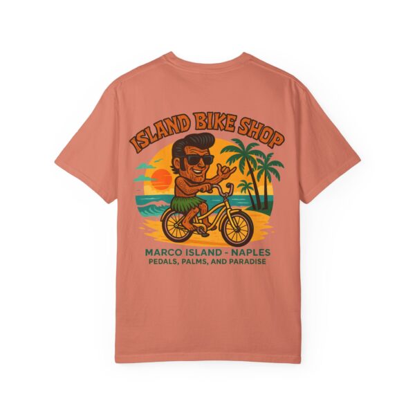 Island Bike Shop Unisex Garment-Dyed T-shirt - Image 10