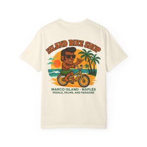 Island Bike Shop Unisex Garment-Dyed T-shirt