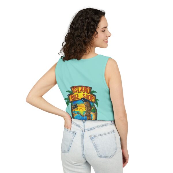 Unisex Garment-Dyed Island Bike Shop Tank Top - Image 29