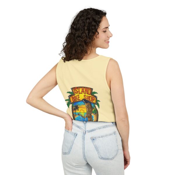 Unisex Garment-Dyed Island Bike Shop Tank Top - Image 19