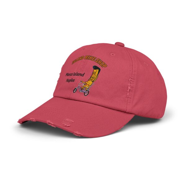 Island Bike Shop Unisex Distressed Cap - Image 29
