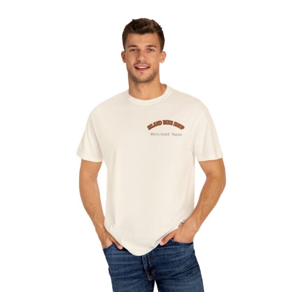 Island Bike Shop Unisex Garment-Dyed T-shirt - Image 16