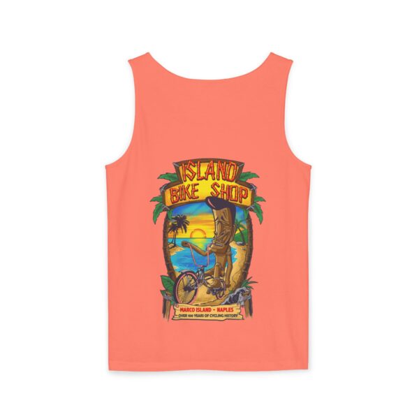 Unisex Garment-Dyed Island Bike Shop Tank Top - Image 12