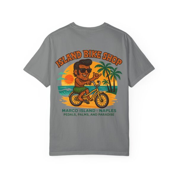 Island Bike Shop Unisex Garment-Dyed T-shirt - Image 22