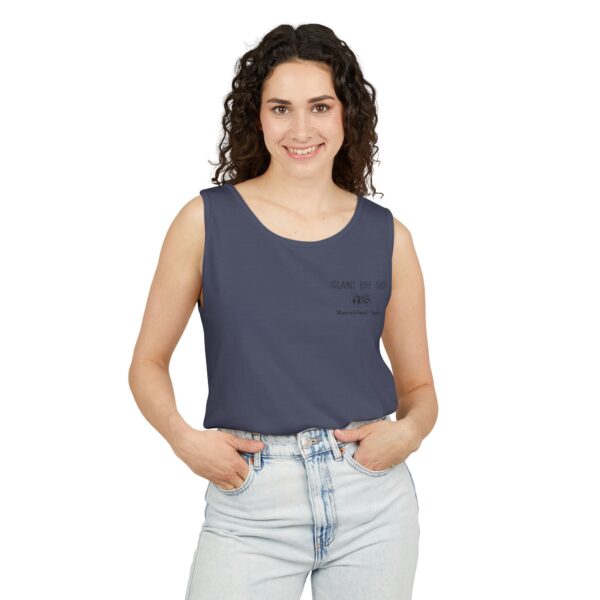 Unisex Garment-Dyed Island Bike Shop Tank Top - Image 38