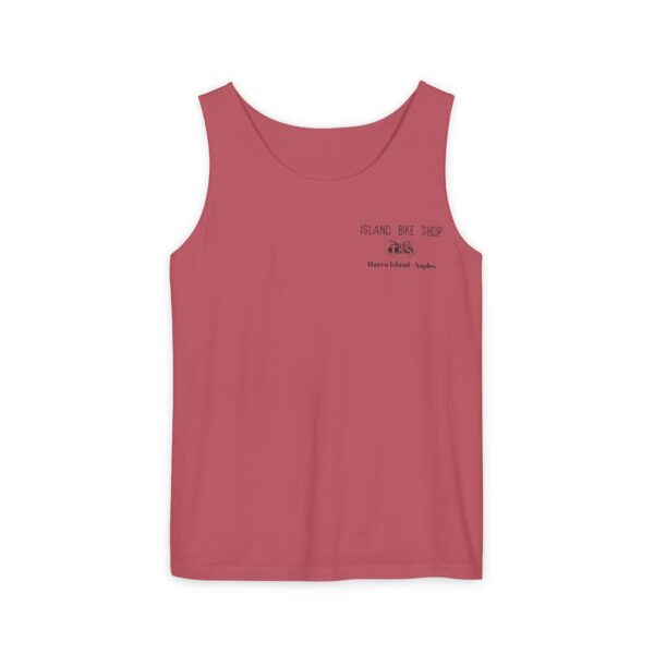 Unisex Garment-Dyed Island Bike Shop Tank Top - Image 46
