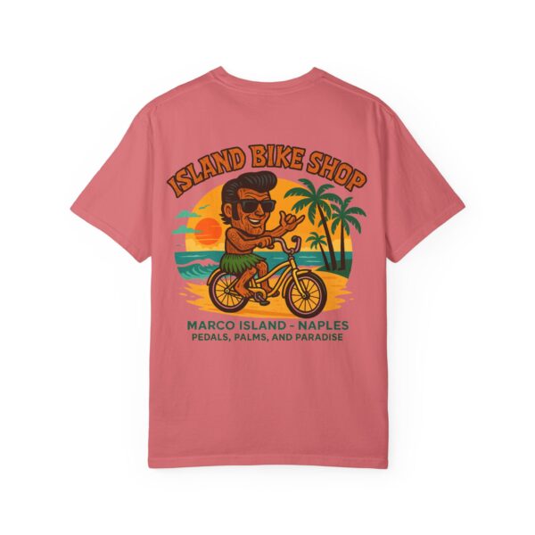 Island Bike Shop Unisex Garment-Dyed T-shirt - Image 58