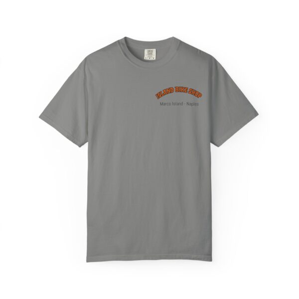 Island Bike Shop Unisex Garment-Dyed T-shirt - Image 49