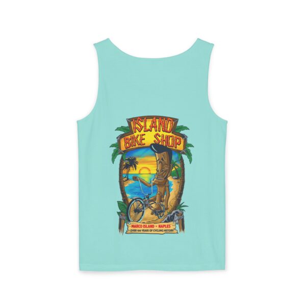 Unisex Garment-Dyed Island Bike Shop Tank Top - Image 27