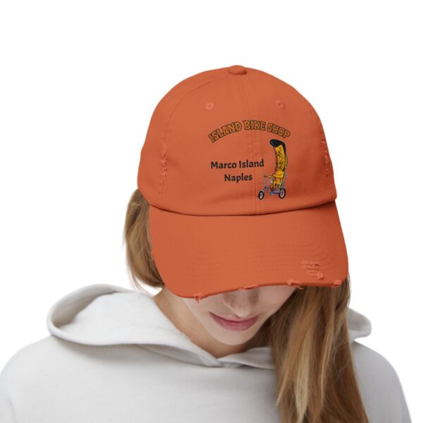 Island Bike Shop Unisex Distressed Cap - Image 10