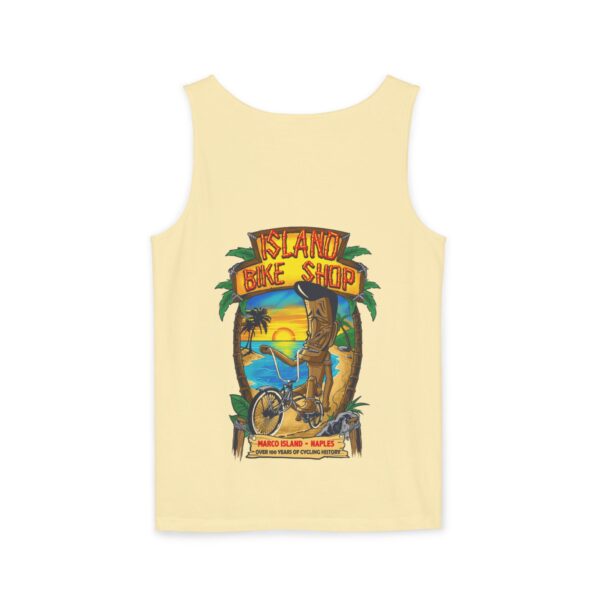 Unisex Garment-Dyed Island Bike Shop Tank Top - Image 17