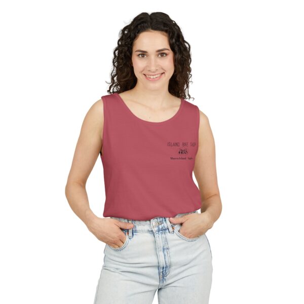 Unisex Garment-Dyed Island Bike Shop Tank Top - Image 48