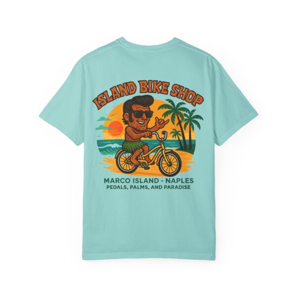 Island Bike Shop Unisex Garment-Dyed T-shirt - Image 34