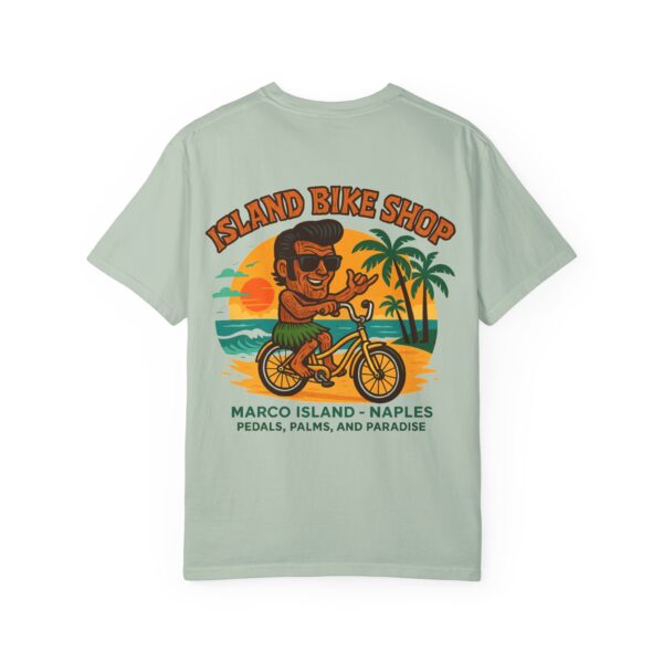 Island Bike Shop Unisex Garment-Dyed T-shirt - Image 26