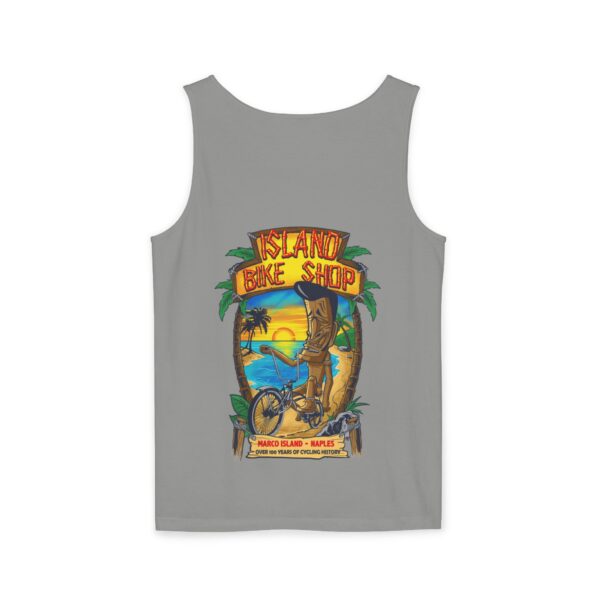 Unisex Garment-Dyed Island Bike Shop Tank Top - Image 68