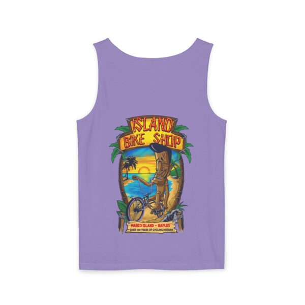 Unisex Garment-Dyed Island Bike Shop Tank Top - Image 72