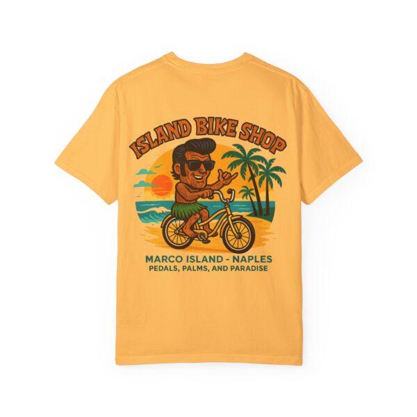 Island Bike Shop Unisex Garment-Dyed T-shirt - Image 18
