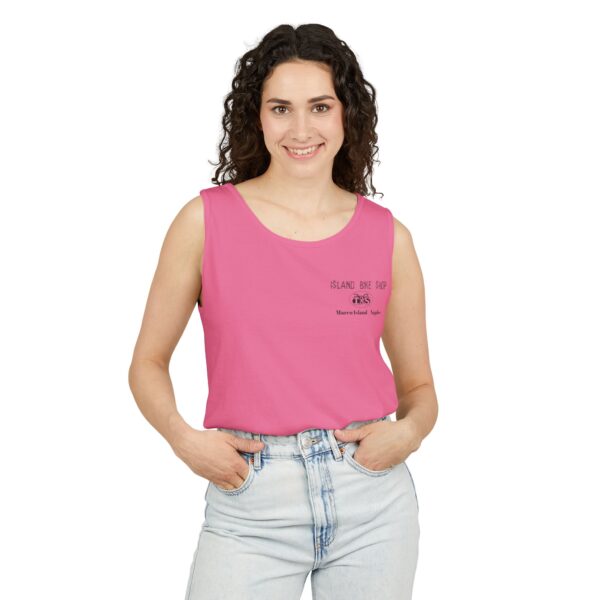 Unisex Garment-Dyed Island Bike Shop Tank Top - Image 43