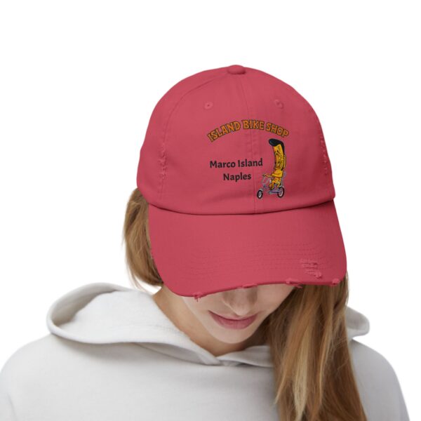 Island Bike Shop Unisex Distressed Cap - Image 31