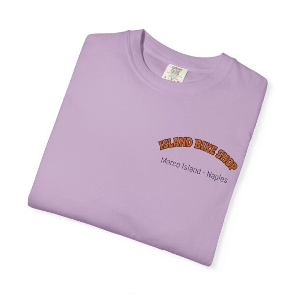 Island Bike Shop Unisex Garment-Dyed T-shirt - Image 55