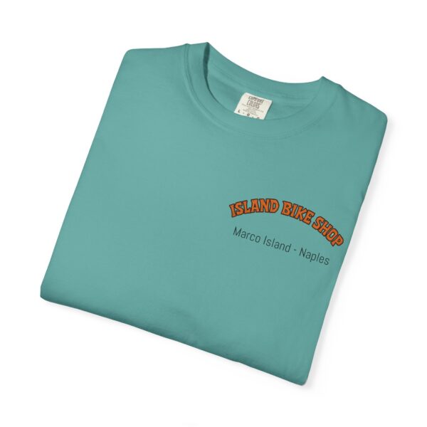 Island Bike Shop Unisex Garment-Dyed T-shirt - Image 39