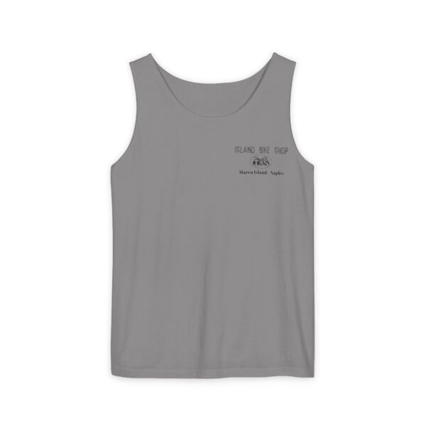 Unisex Garment-Dyed Island Bike Shop Tank Top - Image 21