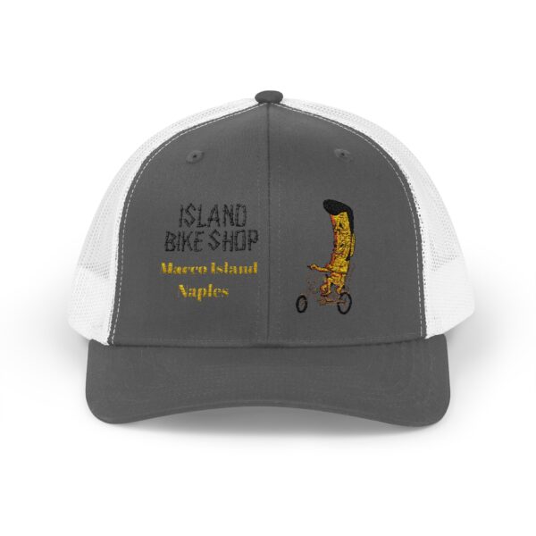 Embroidered  Island Bike Shop Snapback Trucker Cap - Image 5